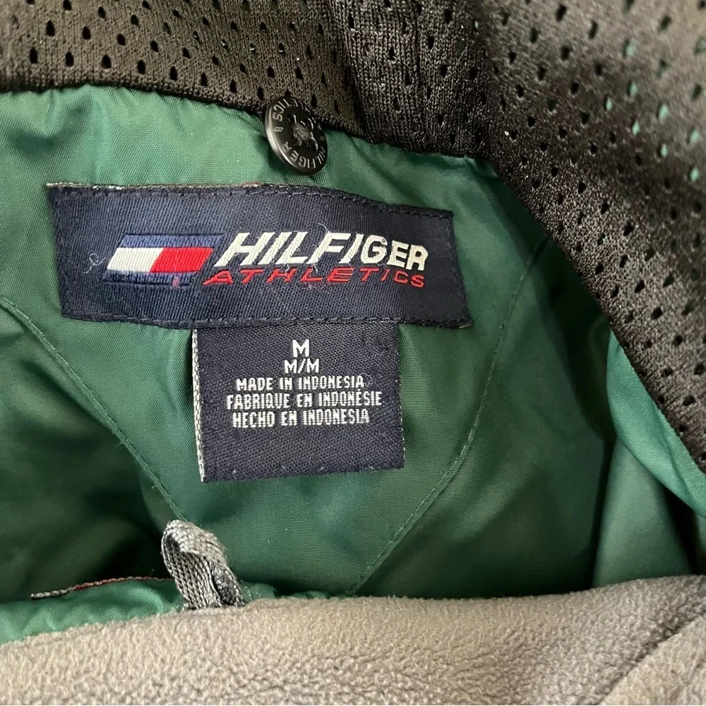 Tommy Hilfiger Athletics Green Zipper Lined Windbreaker Jacket